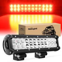 Barra de luz LED Nilight 12 polegadas 72W Spot Flood Combo Red Beam Barra de luz LED Nilight 12 polegadas 72W Spot Flood Combo Red Beam