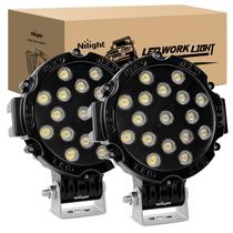 Barra de luz LED Nilight 15023FB-B 7 polegadas 51W 5100LM 2 PCS