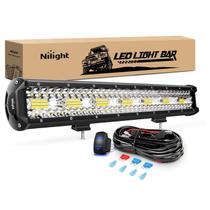 Barra de Luz LED Nilight 20" 420W - Tripla Fila, 42000LM, 12V Barra de Luz LED Nilight 20" 420W - Tripla Fila, 42000LM, 12V