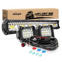 Barra de luz LED Nilight 20 polegadas e 420 W Spot Flood Combo + Pods Barra de luz LED Nilight 20 polegadas e 420 W Spot Flood Combo + Pods