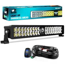 Barra de luz LED Nilight 22 polegadas 37LED Dual Row Spot Flood
