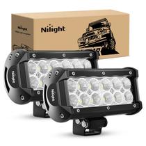 Barra de luz LED Nilight 60002F-B 36W 16,5 cm Flood para caminhões Barra de luz LED Nilight 60002F-B 36W 16,5 cm Flood para caminhões