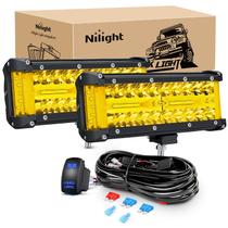 Barra de Luz LED Nilight Side Shooter 7" - 2 Unidades para Off-Road