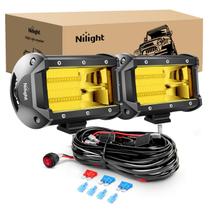 Barra de luz LED Nilight ZH304 5 polegadas 72W 10800 lúmens amarela