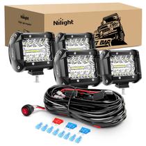 Barra de Luz LED Nilight ZH416 - 4 Peças de 10cm 60W (Combo Flood e Spot) Barra de Luz LED Nilight ZH416 - 4 Peças de 10cm 60W (Combo Flood e Spot)