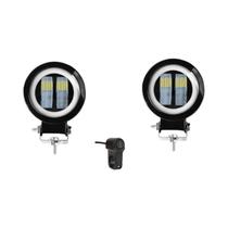 Barra De Luz LED Olho De Anjo Para Motocicleta, Carro, Barco, Caminhão, SUV, Picape 12V 24V - Farol