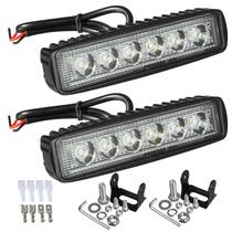 Barra de luz LED Partsam 36W 6500K 6 LED Super Bright Spot Barra de luz LED Partsam 36W 6500K 6 LED Super Bright Spot