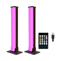 Barra De Luz LED USB RGB Ritmo Musical TV Retroiluminação Remoto Mudança De Cor Tiras De Lâmpada De