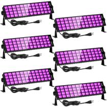 Barra de luz preta LED ISUERFY 120W 110V com interruptor e cabo de 1,8 m