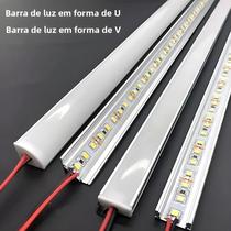 Barra De Luz Rígida De Alumínio LED De 20 Polegadas 50CM DC12V 5730 36 LEDs Iluminação Decorativa Em