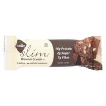 Barra de nutrição NuGo Slim Brownie Crunch 45 g, pacote com 12