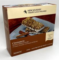 Barra de nutrição proteica New Journey com sabor a canela (7 barras)