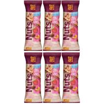 Barra De Nuts Morango Com Chocolate 25g Banana Brasil Kit 6 Saudável Zero Glúten Natural Premium Barra De Nuts Morango Com Chocolate 25g Banana Brasil Kit 6 Saudável Zero Glúten Natural Premium