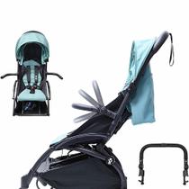 Barra de Parachoque para Carrinho de Bebê - Ajustável, com Apoio de Braço e Capa de Couro Preto Barra de Parachoque para Carrinho de Bebê - Ajustável, com Apoio de Braço e Capa de Couro Preto