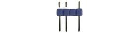 Barra De Pinos 3p 1x3pin Roxo - Kit Com 10 Peças Barra De Pinos 3p 1x3pin Roxo - Kit Com 10 Peças