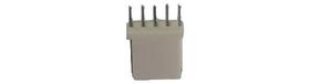 Barra De Pinos 5p C/lock Header Branco - Kit Com 10 Peças Barra De Pinos 5p C/lock Header Branco - Kit Com 10 Peças