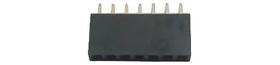 Barra De Pinos 7p 1x7pin H8 5mm Preto 180g - Kit 10 Peças
