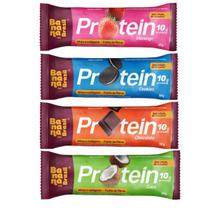 Barra De Proteína 10g De Proteína Whey e Colágeno Mix 4 Banana Brasil Barra De Proteína 10g De Proteína Whey e Colágeno Mix 4 Banana Brasil