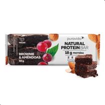 Barra de Proteína 60g Natural Bar Brownie 1 Unidade Pura Vida