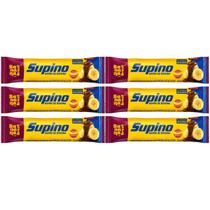 Barra De Proteína Banana C Cobertura de Chocolate Ao Leite Kit 6 Banana Brasil