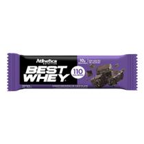 Barra de Proteína Best Whey Atlhetica Nutrition Sabor Brownie de Chocolate com 10g de Proteína Zero Açúcar 50g