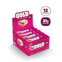 Barra de Proteína BOLD Mousse de Morango 21 g de Proteína Caixa com 12 unidades - BOLD Snacks