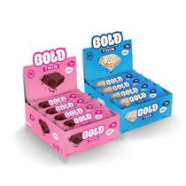 Barra de Proteína BOLD Snacks - KIT Thin Cookies & Cream + Thin Trufa de Morango (2 caixas c/ 12 unid.)