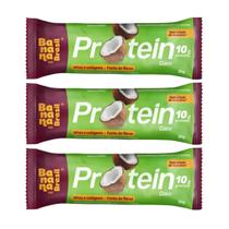 Barra De Proteína Coco 10g de Proteína Kit 3 30g Banana Brasil Barra De Proteína Coco 10g de Proteína Kit 3 30g Banana Brasil