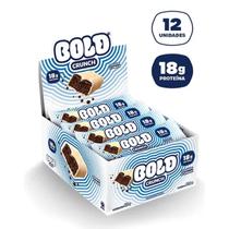 Barra de Proteína Crunch -12 Unidades 60g Cookies e Cream - Bold