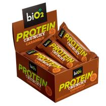 Barra de Proteína Crunchy Dark Chocolate Bio2 (Cx 9 un de 50g) Barra de Proteína Crunchy Dark Chocolate Bio2 (Cx 9 un de 50g)