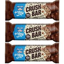 Barra de Proteína Crush Bar Cookies & Cream Kit 3 10g de Proteína 35g +Mu Barra de Proteína Crush Bar Cookies & Cream Kit 3 10g de Proteína 35g +Mu