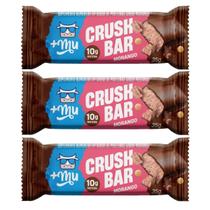 Barra de Proteína Crush Bar Morango Kit 3 10g de Proteína 35g +Mu Barra de Proteína Crush Bar Morango Kit 3 10g de Proteína 35g +Mu