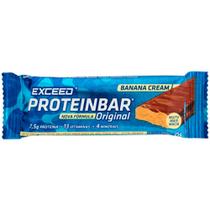 Barra de Proteína Exceed Proteinbar Original Sabor Banana Cream com 7,5g de Proteína 25g