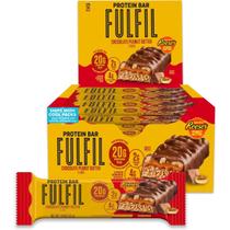 Barra de proteína FULFIL, chocolate, manteiga de amendoim, 55g, 20g, proteína, 12 quilates Barra de proteína FULFIL, chocolate, manteiga de amendoim, 55g, 20g, proteína, 12 quilates