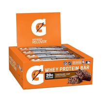 Barra de Proteína Gatorade Whey Protein Recover Sabor Chocolate Chip 80g x12