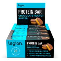 Barra de proteína LEGION Chocolate e Manteiga de Amendoim 100% Whey 20g Barra de proteína LEGION Chocolate e Manteiga de Amendoim 100% Whey 20g