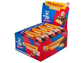 Barra de Proteína Mais Mu Mukebar Sabor Paçoquita 15g de Proteína Zero Açúcar Display 12 Unidades