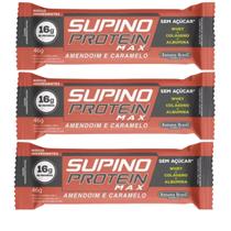 Barra De Proteína Max Amendoim C Caramelo 16g De Proteína Kit 3 46g Banana Brasil Barra De Proteína Max Amendoim C Caramelo 16g De Proteína Kit 3 46g Banana Brasil