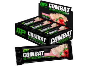 Barra de Proteína MusclePharm Combat Crunch - Mousse de Morango 12 Unidades com 45g Cada