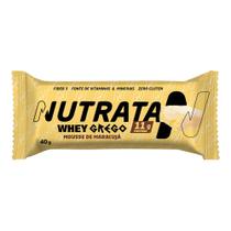 Barra de Proteína Nutrata Whey Grego Sabor Mousse de Maracujá com 11g de Proteína 40g