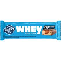 Barra De Proteína Nutry Whey Cookies Cream 50g Barra De Proteína Nutry Whey Cookies Cream 50g