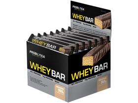 Barra de Proteína Probiótica Whey Bar Amendoim - Ligth 24 Unidades 40g Cada