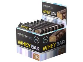 Barra de Proteína Probiótica Whey Bar - Cookies and Cream Ligth 24 Unidades 40g Cada