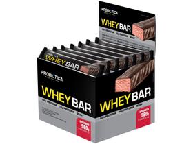 Barra de Proteína Probiótica Whey Bar Morango - Ligth 24 Unidades 40g Cada