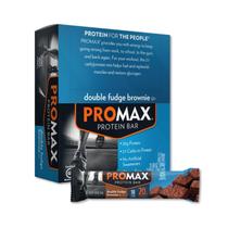 Barra de proteína Promax Double Fudge Brownie 20g com alto teor de proteína