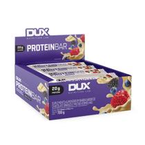 Barra De Proteína Protein Bar 60g Chocolate Branco E Frutas Vermelhas 12un Dux - Dux Nutrition