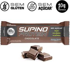 Barra De Proteína Sabor Chocolate Supino 360G C / 12 Un.