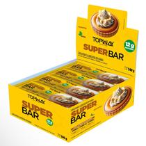 Barra de proteína super bar banoffe 12g de proteína topway display com 12 unidades de 45g Barra de proteína super bar banoffe 12g de proteína topway display com 12 unidades de 45g