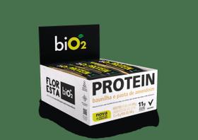 Barra de Proteína Vegana Baunilha e Pasta de Amendoim biO2 Cx 12 un de 45 g