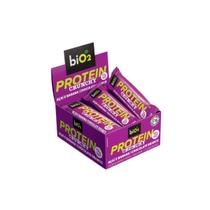 Barra de Proteína Vegana biO2 Protein Crunchy Bar Açaí e Banana com Chocolate Branco 9 un 50g